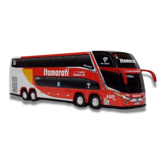 Imagem de Brinquedo Miniatura De Ônibus Viação Itamarati 1800Dd G7