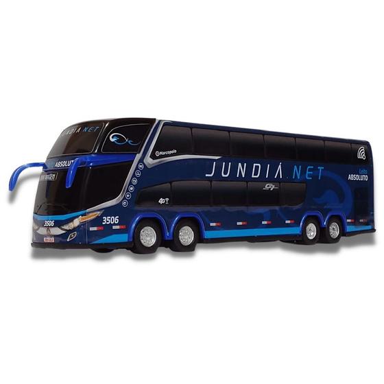 Imagem de Brinquedo Miniatura de Ônibus Viação jundiá.Net G7 DD