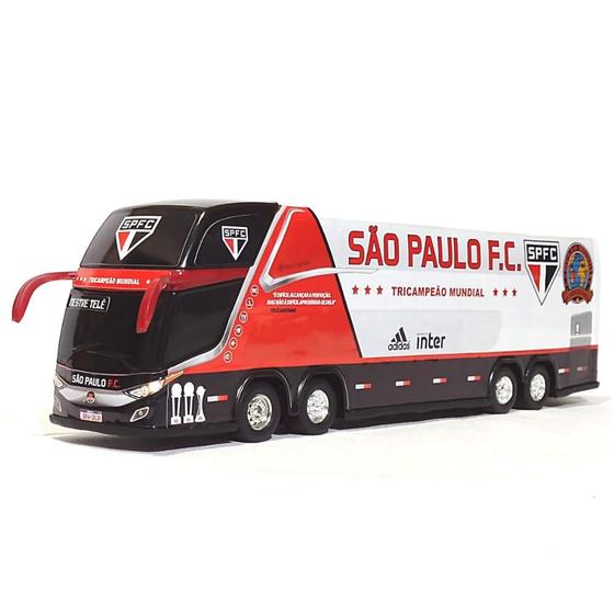 Imagem de Brinquedo Miniatura Ônibus Time São Paulo Campeão Paulista 2021