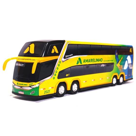 Imagem de Brinquedo Miniatura Ônibus Viação Amarelinho 30Cm G7 1800Dd