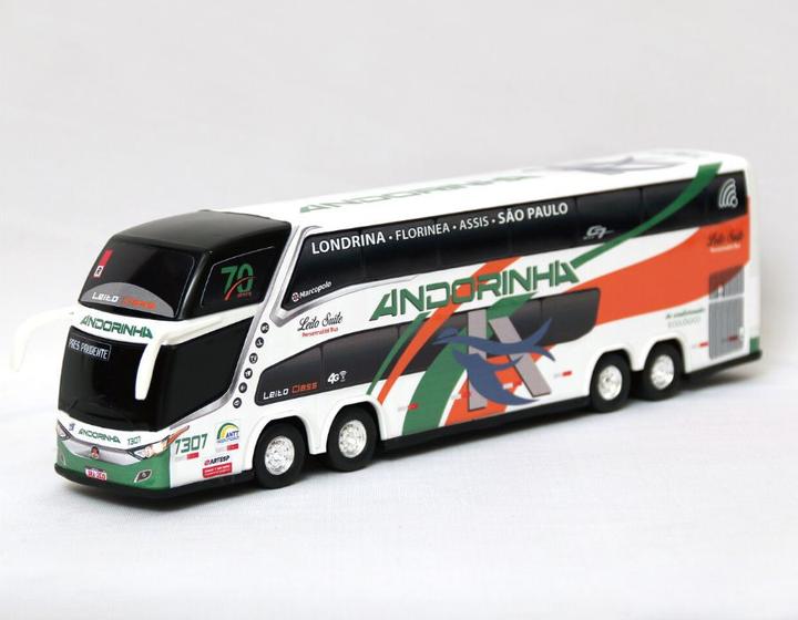 Imagem de Brinquedo Miniatura Ônibus Viação Andorinha 30cm