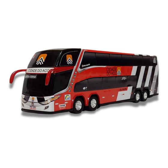 Imagem de Brinquedo Miniatura Ônibus Viação Cidade do Aço 1800 DD