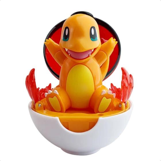 Imagem de Brinquedo Modelo De Figura Pokémon Pokeball - Charmander