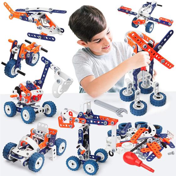 Imagem de Brinquedo Montar Meninos 6-8  STEM 152Pçs  Aprender 10-12 Anos  Construção Educativa