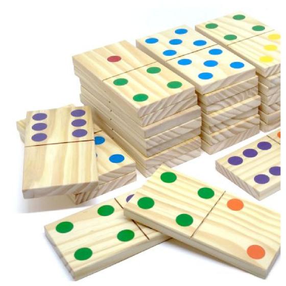 Imagem de Brinquedo Montessori Educativo - Jogo Domino Gigante NEW ART