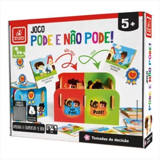 Imagem de Brinquedo Montessori Jogo Pode e Não Pode Brincadeira de Criança 3188