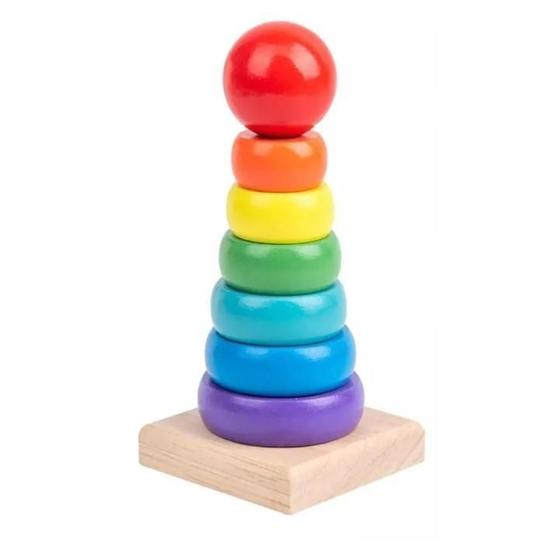 Imagem de Brinquedo Montessori: Torre Multi Peças. Estimule O