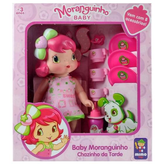 Brinquedo MORANGUINHO BABY Chazinho Da Tarde BONECA Infantil ARTICULADA ...
