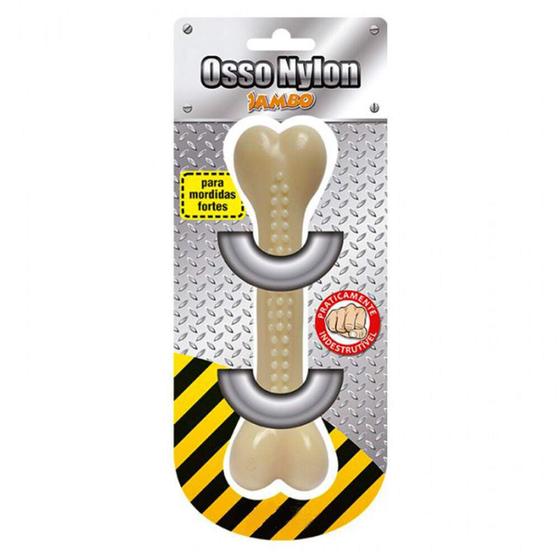 Brinquedo Mordedor Jambo Osso de Nylon Tuff - Tamanho G Menor preço em Brinquedo Mordedor Jambo Osso de Nylon Tuff - Tamanho G