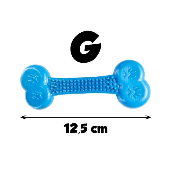 Imagem de Brinquedo Mordedor Osso Chiclete G - 2D Pet Resistente Porte P e M