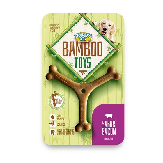 Imagem de Brinquedo Mordedor Osso Y de Bambu para Cães - Tamanho G