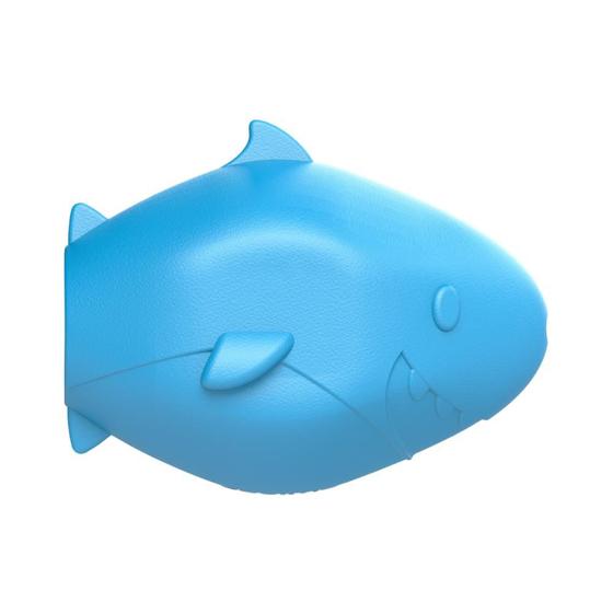 Imagem de Brinquedo Mordedor p/ Cães Amicus Fun Toys Tubarão Azul M/G