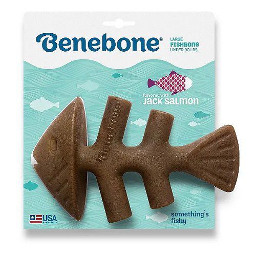 Imagem de Brinquedo Mordedor para Cães Benebone Fishbone P