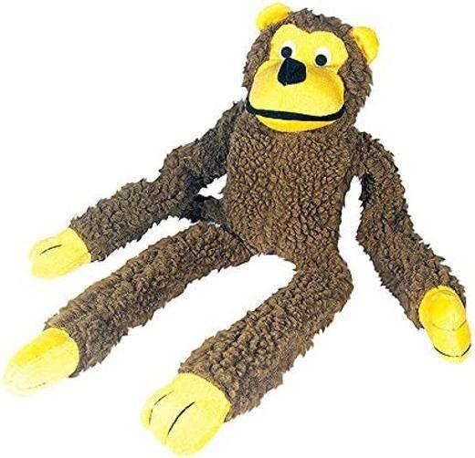 Imagem de Brinquedo Mordedor Pelúcia Macaco Grande Com Apito 46 Cm Pet