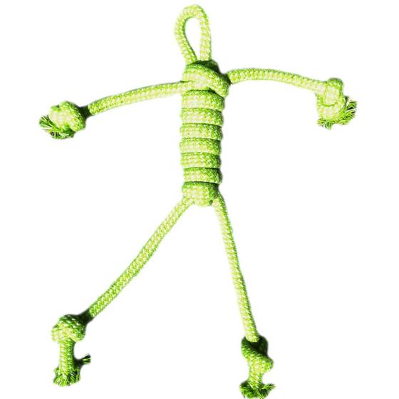 Imagem de Brinquedo Mordedor Pet Corda Trançada Resistente de Algodão 30cm Clean p/ Cachorro Adulto