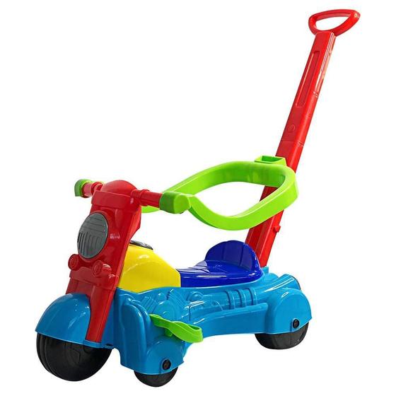 Imagem de Brinquedo Moto Andador Baby Infantil Com Haste