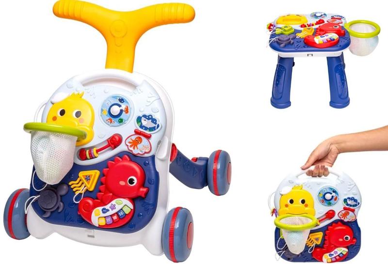 Imagem de Brinquedo Musical Andador Educativo Bebê 3 Em 1 Mesinha