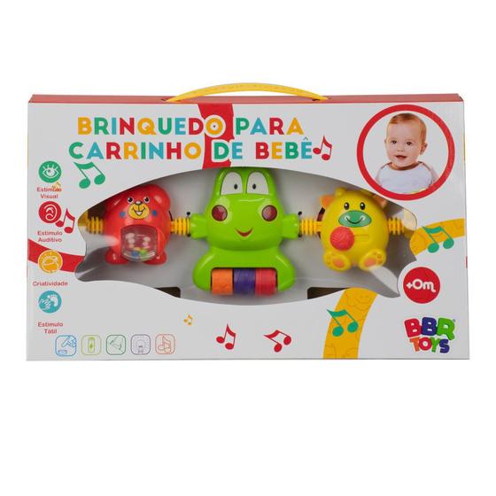 Imagem de Brinquedo Musical e Educativo para Carrinho de Bebê - Bbr Toys