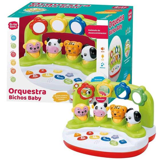 Imagem de Brinquedo Musical Educativo Orquestra Bichos Baby Guta Guti DMB5810