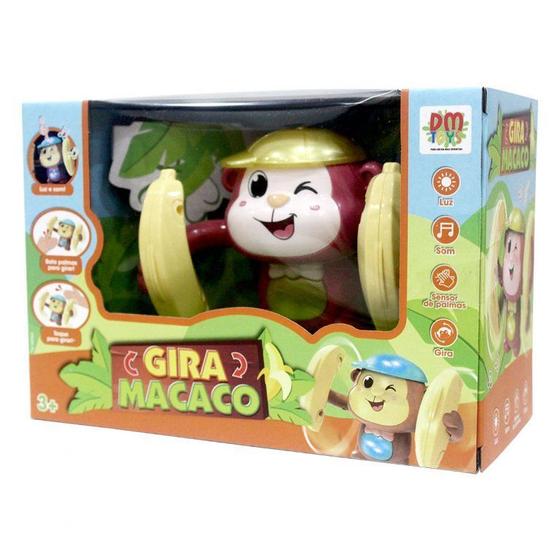 Imagem de Brinquedo Musical Gira Macaco com Luz e Som