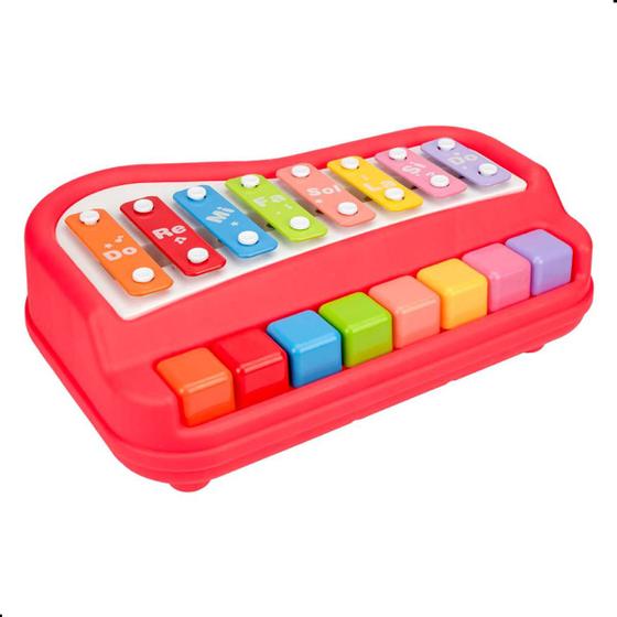 Imagem de Brinquedo Musical Piano Xilofone 2 em 1 Pimpolho