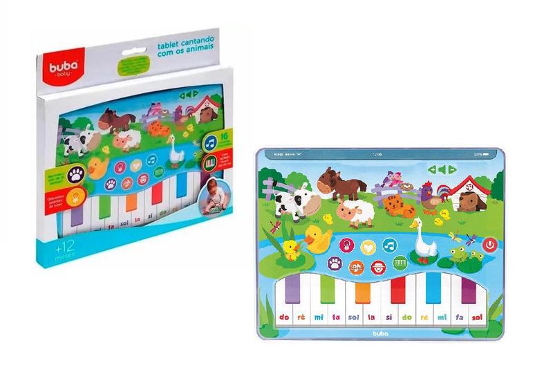 Imagem de Brinquedo Musical Tablet Cantando Com Os Animais - Buba