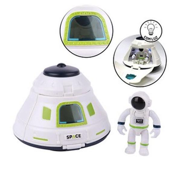 Imagem de Brinquedo Nave com Boneco Astronauta e LUZ Missão Espacial   - 56827
