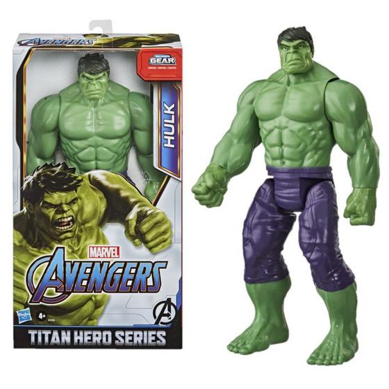 Imagem de Brinquedo Novo Avengers Boneco Hulk 30cm Deluxe Hasbro E7475