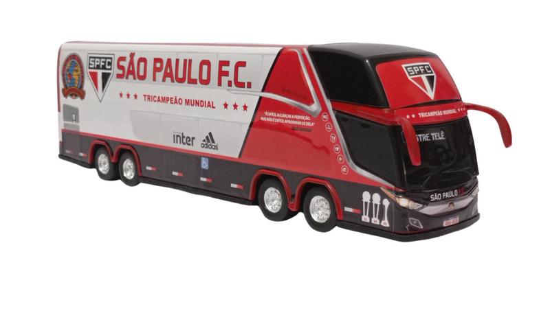 Imagem de Brinquedo Ônibus Miniatura Spfc 2020 2 Andares