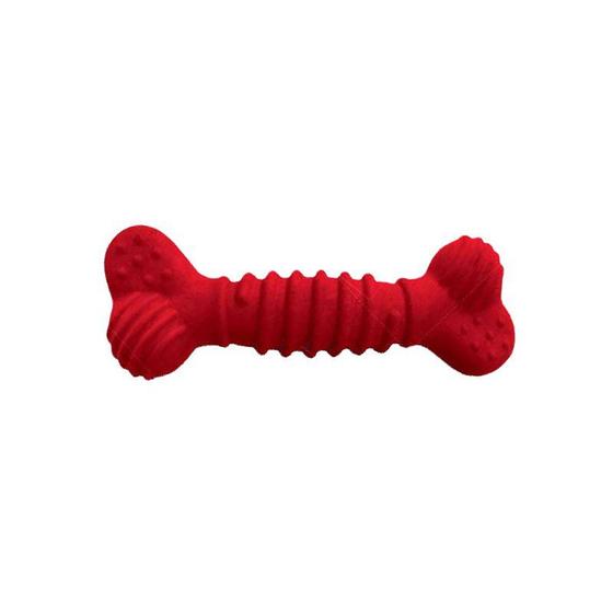 Imagem de Brinquedo Osso de Borracha Superbone Furacão Pet M Vermelho