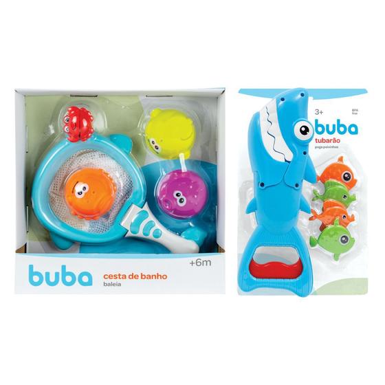Brinquedo para Banho Tubarão e Baleia Multiatividades Buba - Brinquedos ...