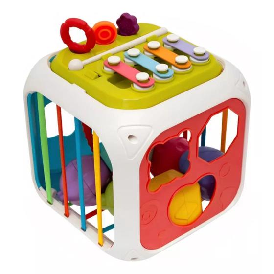 Imagem de Brinquedo Para Bebe Cubo Educativo Didático Multiatividades