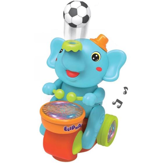 Imagem de Brinquedo para Bebe Elefante Musical C/LUZ e Som