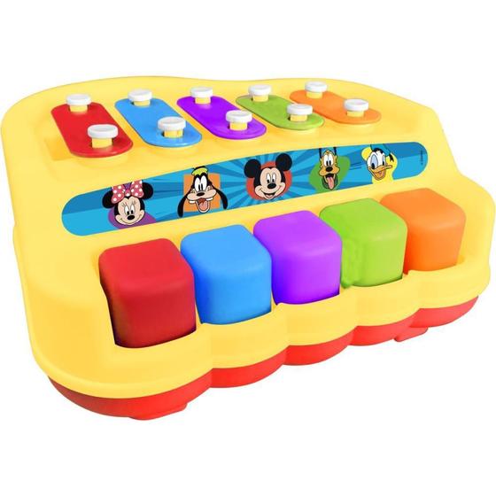 Imagem de Brinquedo para bebe mickey e turma piano xilofone