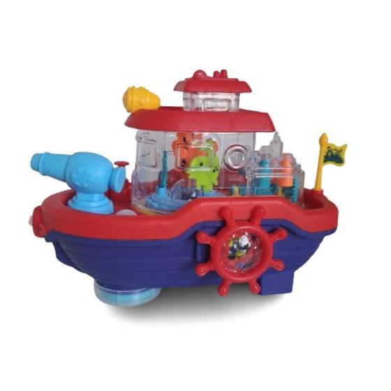 Imagem de Brinquedo Para Bebês Barco Com Luzes E Música