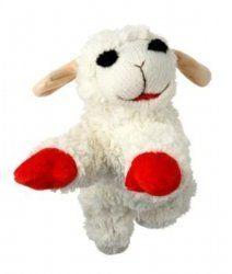 Imagem de Brinquedo para Cães Multipet Lamb Chop Jumbo - 24cm com Guincho (2 Unidades)