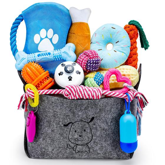 Imagem de Brinquedo para Cães Vicouyi - Pacote com 26 Unidades para Filhotes e Cães Pequenos e Médios