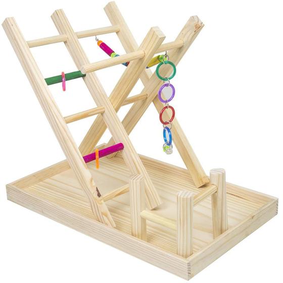 Imagem de Brinquedo Para Calopsita Periquito Playground X Desmontável