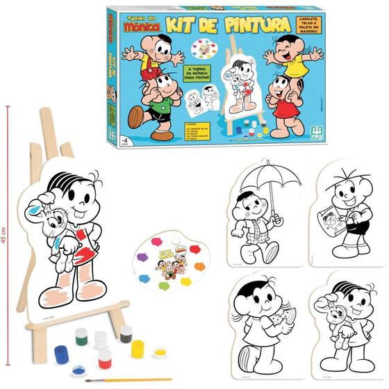 Imagem de Brinquedo para Colorir T.DA Monica KIT de Pintura