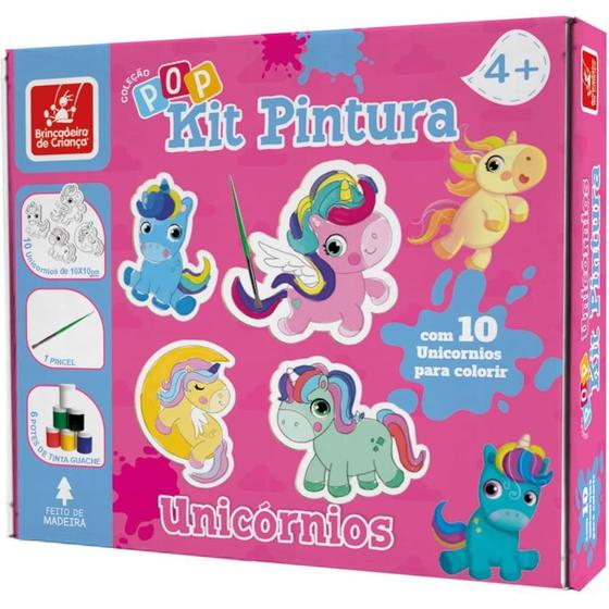 Imagem de Brinquedo para Colorir Unicornios KIT POP C/10 Telas