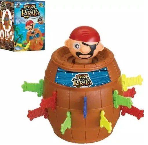 Imagem de Brinquedo Para Família Pula Pirata Jogo Infantil Barril do Pirata