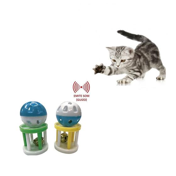 Imagem de Brinquedo para Gato Bolinha e Carrosel com Guizo - Sap
