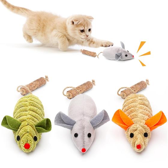 Imagem de Brinquedo para Gato Potaroma - 3 Unidades com Catnip e Silvervine