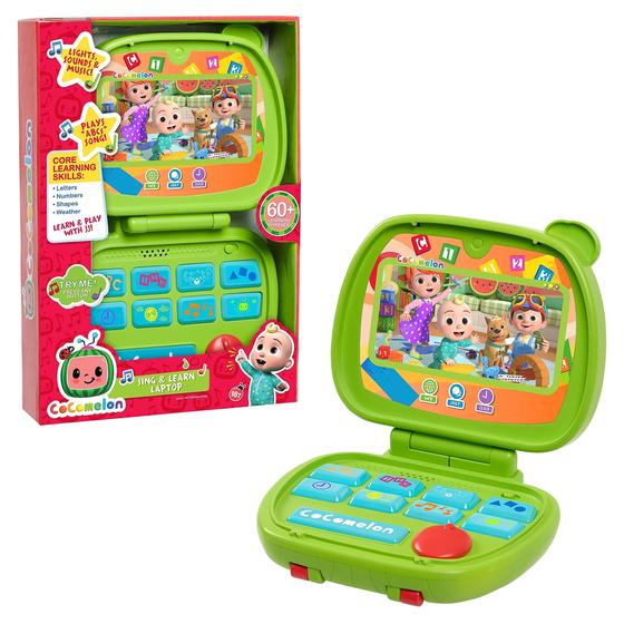 Imagem de Brinquedo para laptop CocoMelon Sing and Learn para crianças maiores de 18 meses