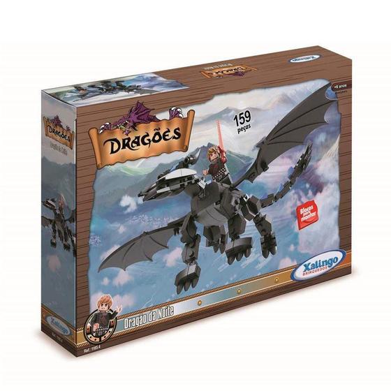 Imagem de Brinquedo para Montar Dragao da Noite 159 PCS