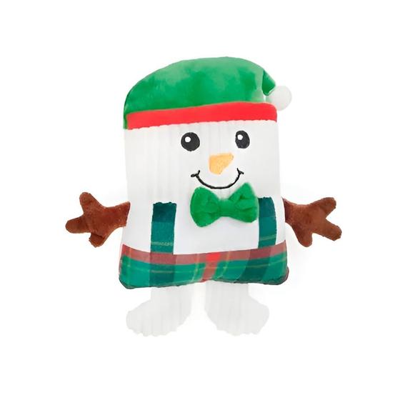 Imagem de Brinquedo para Pet de Natal - Boneco de Neve Branco - 20cm - 1 unidade - Cromus - Rizzo