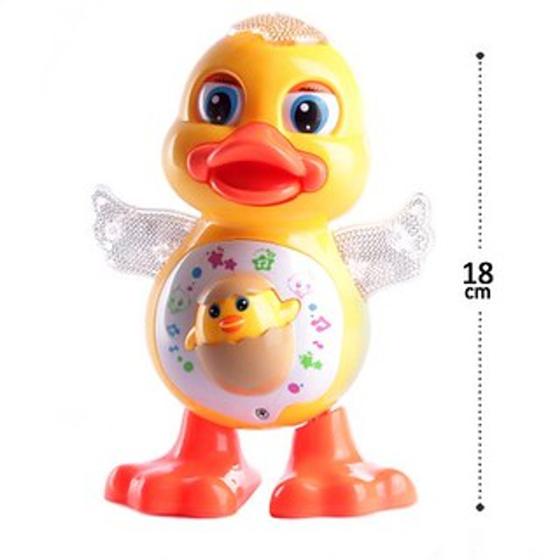 Imagem de Brinquedo Pato Movido à Pilha com LUZ Musical Dançarino  - 47308