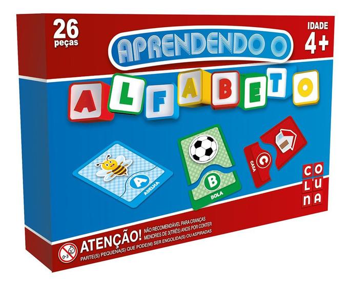 Imagem de Brinquedo Pedagogico Aprendendo O Alfabeto 26pcs 903 - Colun