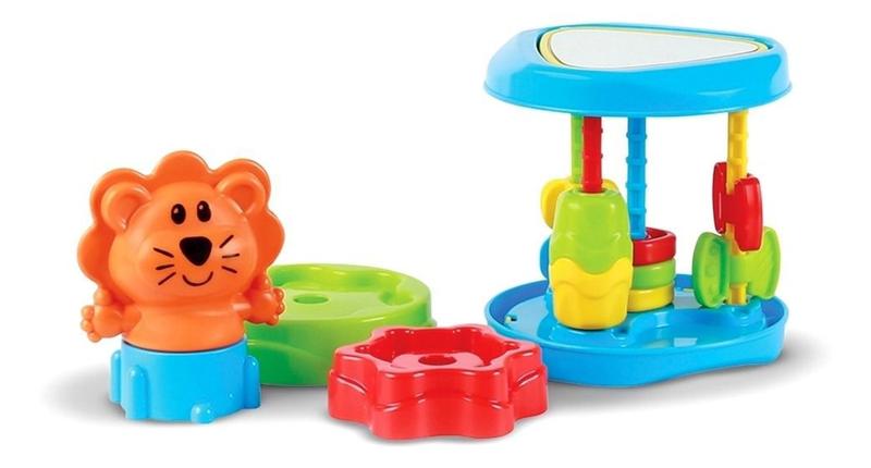 Imagem de Brinquedo Pedagógico Bebe Atividades Baby Roll Tower - Maral