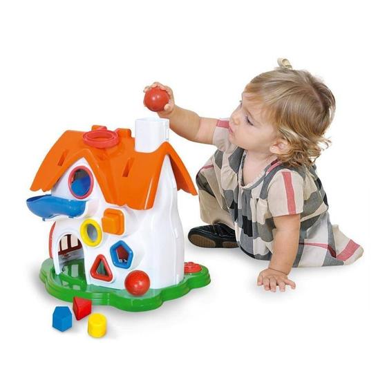 Imagem de Brinquedo Pedagógico Educativo Casinha Divertida 1998 - Cotiplás